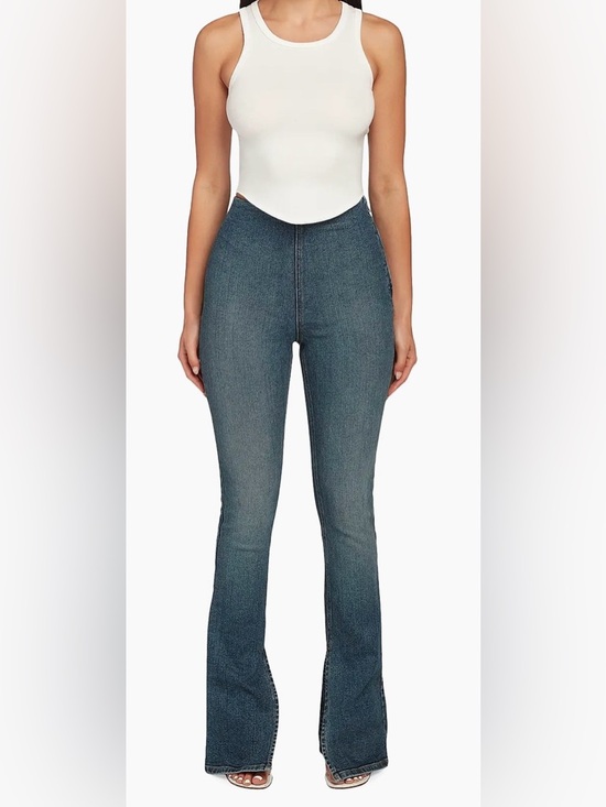 EB Denim Denim - EB Denim Split Boot-Cut Denim Leggings NWT Size L